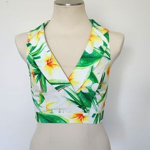 Hawaiian Floral crop top